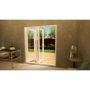 Aluminium Bifold Door Part Q Compliant - 1800mm White - 3 Right