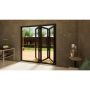 Aluminium Bifold Door Part Q Compliant - 2100mm Anthracite Grey - 3 Left