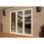 Aluminium Bifold Door Part Q Compliant - 2100mm White - 3 Left