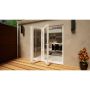 Aluminium Bifold Door Part Q Compliant - 2100mm White - 3 Left