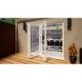 Aluminium Bifold Door - 2400mm White - 3 Left