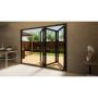 Aluminium Bifold Door Part Q Compliant - 2700mm Anthracite Grey - 3 Left