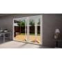 Aluminium Bifold Door Part Q Compliant - 2700mm White - 3 Left