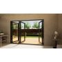 Aluminium Bifold Door - 3000mm Anthracite Grey - 1 Left 3 Right