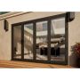 Aluminium Bifold Door Part Q Compliant - 3000mm Anthracite Grey - 1 Left 3 Right