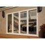 Aluminium Bifold Door Part Q Compliant - 3000mm White - 1 Left 3 Right