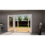 Aluminium Bifold Door Part Q Compliant - 3000mm White - 1 Left 3 Right