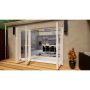 Aluminium Bifold Door Part Q Compliant - 3000mm White - 3 Left 1 Right