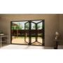 Aluminium Bifold Door Part Q Compliant - 3000mm Anthracite Grey - 3 Left
