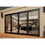 Aluminium Bifold Door - 3600mm Anthracite Grey - 1 Left 3 Right