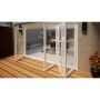 Aluminium Bifold Door - 3600mm White - 1 Left 3 Right