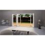Aluminium Bifold Door Part Q Compliant - 3600mm White - 1 Left 3 Right