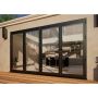 Aluminium Bifold Door - 3600mm Anthracite Grey - 3 Left 1 Right