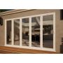 Aluminium Bifold Door - 3600mm White - 5 Left
