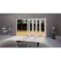 Aluminium Bifold Door Part Q Compliant - 3600mm White - 5 Left