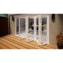 Aluminium Bifold Door Part Q Compliant - 3600mm White - 5 Right