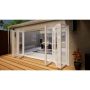 Aluminium Bifold Door Part Q Compliant - 4200mm White - 3 Left 3 Right