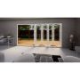 Aluminium Bifold Door Part Q Compliant - 4200mm White - 5 Left