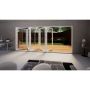 Aluminium Bifold Door Part Q Compliant - 4800mm White - 5 Right