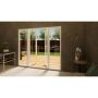 Aluminium French Door Part Q Compliant - 1200mm White Open Out - 2x 600mm Sidescreens