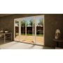 Aluminium French Door - 1500mm White Open Out - 2x 600mm Sidescreens