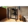 Aluminium French Door - 1500mm Anthracite Grey - Open Out