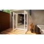 Aluminium French Door Part Q Compliant - 1500mm White - Open Out