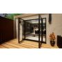 Aluminium French Door - 1800mm Anthracite Grey Open Out - 2x 300mm Sidescreens