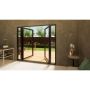 Aluminium French Door Part Q Compliant - 1800mm Anthracite Grey Open Out - 2x 300mm Sidescreens
