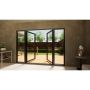 Aluminium French Door - 1800mm Anthracite Grey Open Out - 2x 600mm Sidescreens