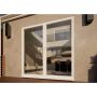 Aluminium French Door - 2100mm White - Open Out