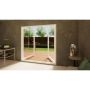 Aluminium French Door - 2100mm White - Open Out