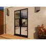 Aluminium Heritage French Door - 1200mm Black