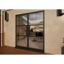 Aluminium Heritage French Door - 1800mm Black