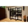 Aluminium Heritage French Door - 2400mm Black