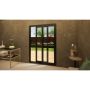 Aluminium Sliding Door Part Q Compliant - 1500mm Grey - Right Hand Slide & Left Hand Fixed