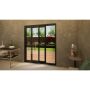 Aluminium Sliding Door - 1800mm Grey - Left Hand Slide & Right Hand Fixed