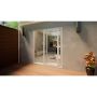 Aluminium Sliding Door - 1800mm White - Left Hand Slide & Right Hand Fixed