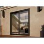 Aluminium Sliding Door - 1800mm Grey - Right Hand Slide & Left Hand Fixed