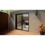 Aluminium Sliding Door - 1800mm Grey - Right Hand Slide & Left Hand Fixed