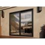 Aluminium Sliding Door - 2100mm Grey - Left Hand Slide & Right Hand Fixed