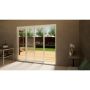 Aluminium Sliding Door Part Q Compliant - 2400mm White - Left Hand Slide & Right Hand Fixed