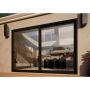 Aluminium Sliding Door - 3000mm Black - Left Hand Slide & Right Hand Fixed