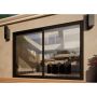 Aluminium Sliding Door - 3000mm Black - Right Hand Slide & Left Hand Fixed