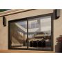 Aluminium Sliding Door Part Q Compliant - 3000mm Grey - Right Hand Slide & Left Hand Fixed
