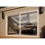 Aluminium Sliding Door Part Q Compliant - 3000mm White - Right Hand Slide & Left Hand Fixed