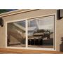 Aluminium Sliding Door - 3600mm White - Left Hand Slide & Right Hand Fixed