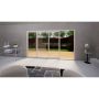 Aluminium Sliding Door Part Q Compliant - 3600mm White - Left Hand Slide & Right Hand Fixed