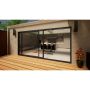 Aluminium Sliding Door Part Q Compliant - 4200mm Grey - Right Hand Slide & Left Hand Fixed
