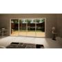 Aluminium Sliding Door - 4200mm White - Right Hand Slide & Left Hand Fixed